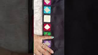 Diy: Treditional mirror work tutorial #diy #status #shorts #new