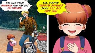 [Manga Dub] A little girl's ball hits a delinquent's motorcycle and he tells her to call her parents