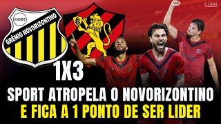 RUMO AO TITULO! SPORT ATROPELA O NOVORIZONTINO NA SERIE B e FICA PERTO DA LIDERANÇA. PÓS JOGO