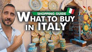 What to buy in Italy? Shopping in Italy | Things to buy in Italy!