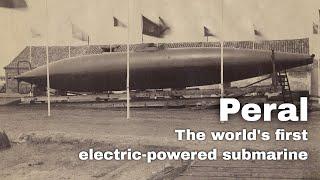 8th September 1888: Peral, the first electric-powered submarine, launched by the Spanish navy