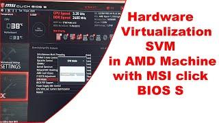 How do I enable virtualization in BIOS AMD Ryzen