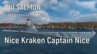 World of Warships - VIII SALMON, Nice Kraken Captain Nice