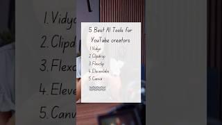 Best AI Tools For YouTube Creators | #shorts #aitools