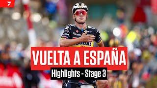 Highlights: 2023 Vuelta a España Stage 3 - Remco Evenepoel Reigns