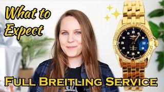 BREITLING Service Watch UNBOXING | 18k Gold Watch Unboxing