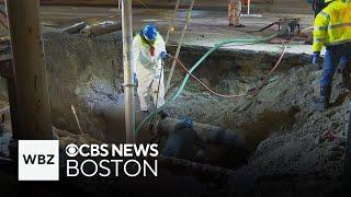 Water main break shuts down Boylston Street in Boston