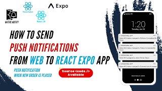 How to send Push Notification to expo app from web | React Native Expo | Native Notify