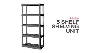 Sterilite 5 Shelf Shelving Unit