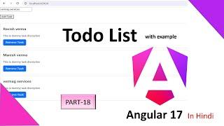 Build To do List in Angular 17 || Angular 17 Tutorial in Hindi