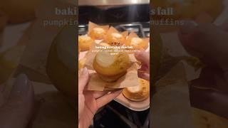 Pumpkin Cream Cheese Muffins recipe is in description!  #fall #baking