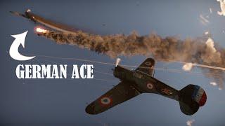 Which Famous German Ace Was Shot Down in the First WW2 Combat For the French Air Force?