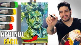 COMO pintar RETRATOS de COLORES - Pedro Pascal