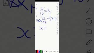 Grade 9 solve for xgiven x/10=3