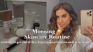 My Winter Morning Skincare Routine || How I got rid of dry, acne & hyperpigmentation in 2 weeks