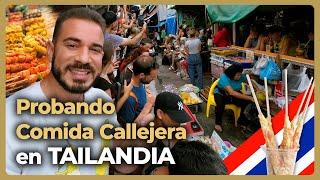 Probando COMIDA CALLEJERA en los FAMOSOS MERCADOS de TAILANDIA