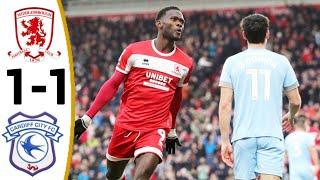 Middlesbrough vs Cardiff City (1-1) All Goals and Extended Highlights