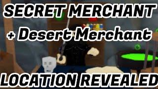 Secret Merchant Location REVEALED! + Desert Merchant || Roblox The Survival Game ||