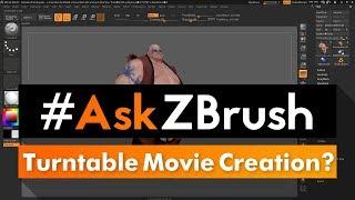 #AskZBrush: “Is there a way I can create and export a Turntable Movie of my Model?”