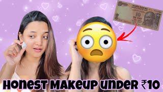 Makeup Under 10 Rupees 🪙 | Everything is under ₹10 | The Sumedha  |