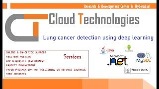 Lung cancer detection using deep learning | Cloud Technologies | IEEE Projects Hyderabad | Ameerpet