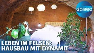 Dynamit und Kreativität: Grant Johnson, der moderne Fred Feuerstein im einzigartigen Felsenhaus