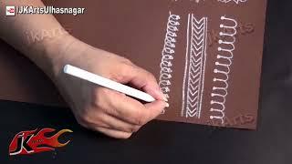 Warli Art #5a  Warli Borders 3 | JK Arts Classes