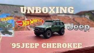 Unboxing Hot Wheels ‘95 Jeep Cherokee Hijau , Detailnya gokil