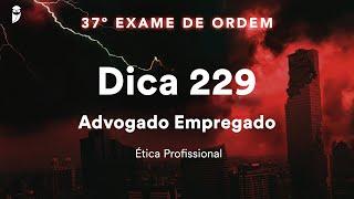 Priscila Ferreira - Ética Profissional - Dica 229 - Advogado Empregado