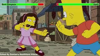 Bart Simpson vs. Dorit with healthbars