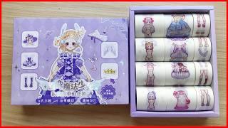 Sticker cuộn thay đồ cho công chúa búp bê phong cách anime, hình dán sáng tạo (Chim Xinh channel)