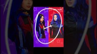Evie mixing with Mal Descendants #descendants #disney #mal #evie #mixingcharacters #shorts