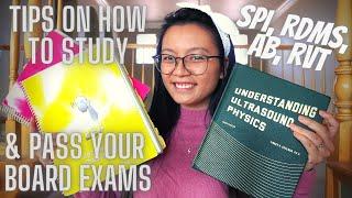 How to study for your board exams | tips + advice for students and sonographers