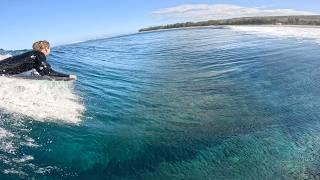 FIRING GLASSY MORNING IN REUNION // ZIGGY CAVIER #bodyboarding