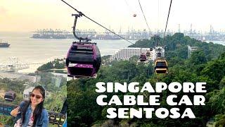 Singapore Cable Car Experience || Sentosa Line Cable Car