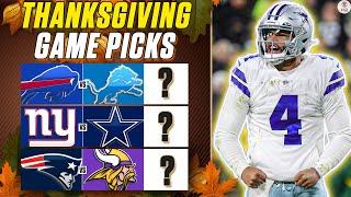 NFL EXPERT PICKS & Predictions For THANKSGIVING DAY Games | CBS Sports HQ