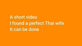 I Found The Perfect Thai Wife Find Thai Wife Check It Out!