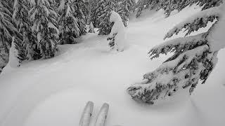 Snoqualmie Pass Backcountry skiing - Run1