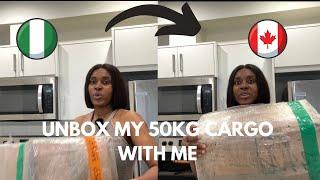 CARGO FROM NIGERIA TO CANADA | Unbox my cargo with me