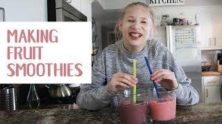 Making Fruit Smoothies - After School Snack