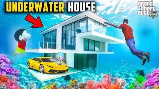 Franklin Buy’s Underwater Luxury House to Surprise Shin chan & Avengers in Gta 5 Telugu