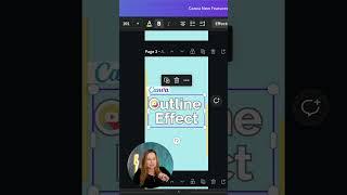 New Canva Feature - Text Outline Effect
