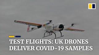 Drones to speed up Covid-19 testing make trial delivery flights for UK National Health Service