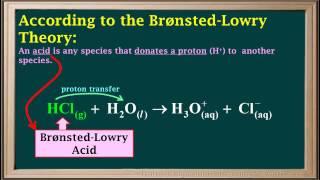 WCLN - The Bronsted-Lowry Theory of Acids - Chemistry