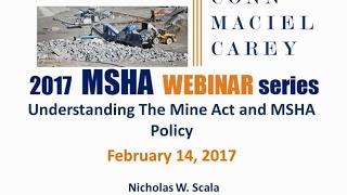 MSHA 101: Understanding the Mine Act