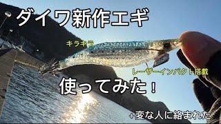 ［最新釣具］ダイワ新作エギ、エメラルダスシャインを一日中しゃくってみた！ら変な人に絡まれた