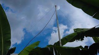 Memasang antenna inverted V 40m band untuk QRP