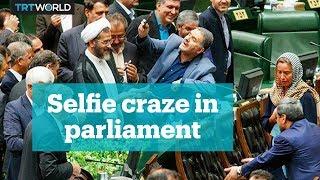 Iranian parliamentarians selfie craze