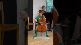 Henry Eccles, Sonate for cello & piano - Christopher Tiemroth (age 8), cello