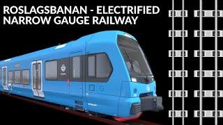 Have you ever seen electrified narrow gauge railway? Roslagsbanan Railway